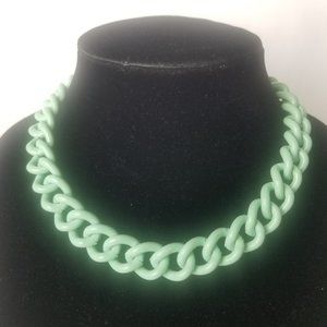 🍍3 for $25 SALE! Chunky Teal enameled Necklace